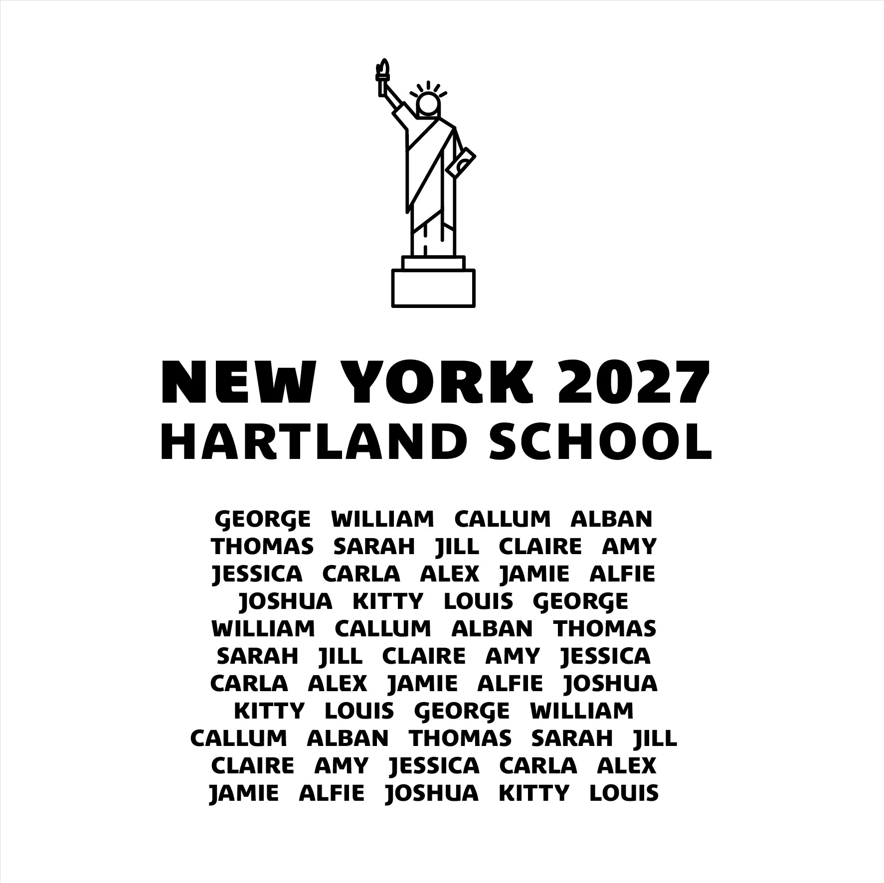 School Trip Clothing Branding from Hartland Hoodies