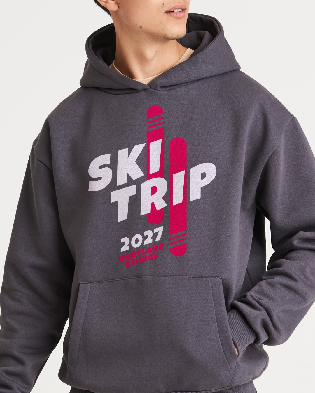 Custom ski trip hoodies, sorted