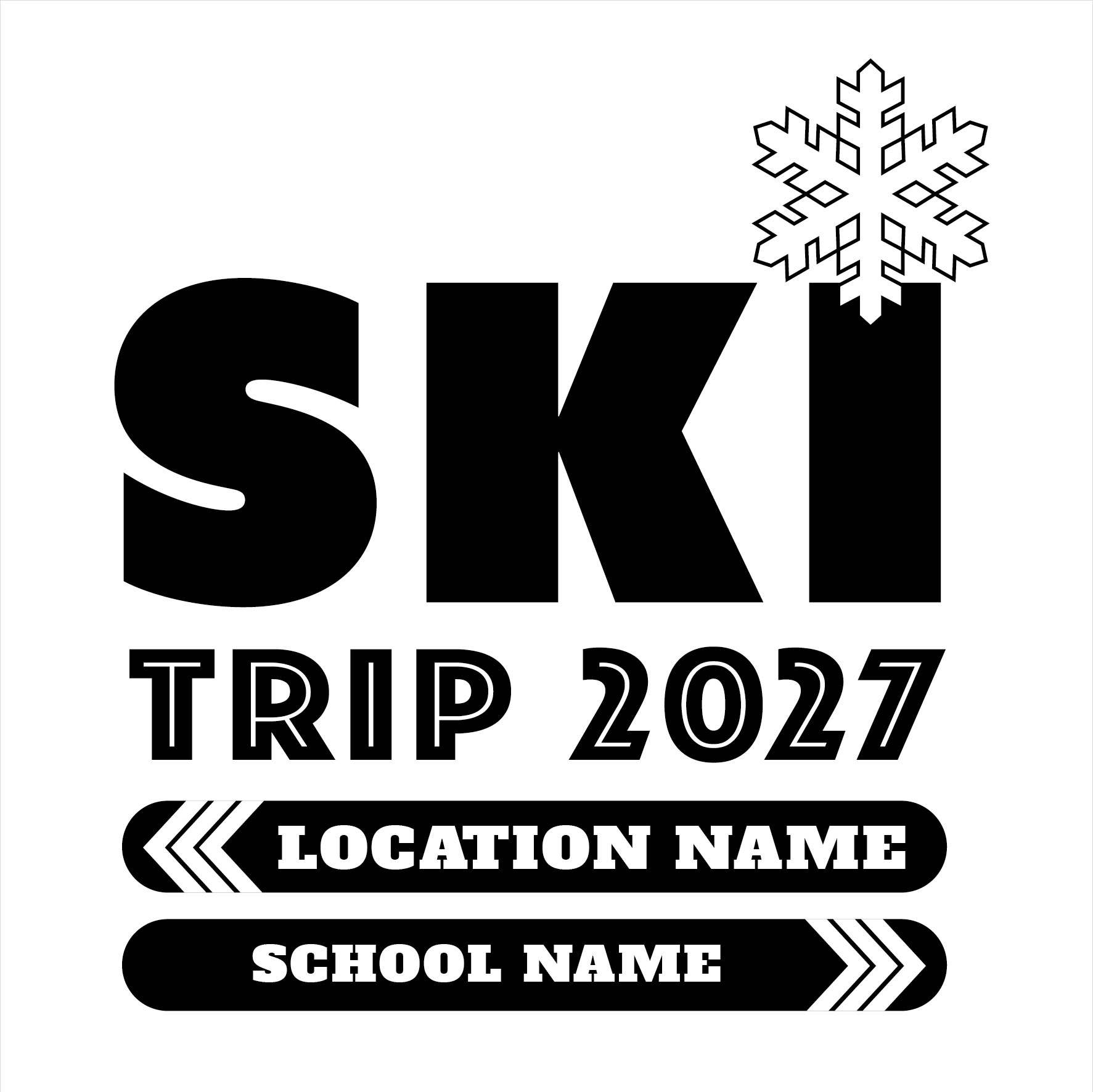 Ski trip hoodies for school adventures
