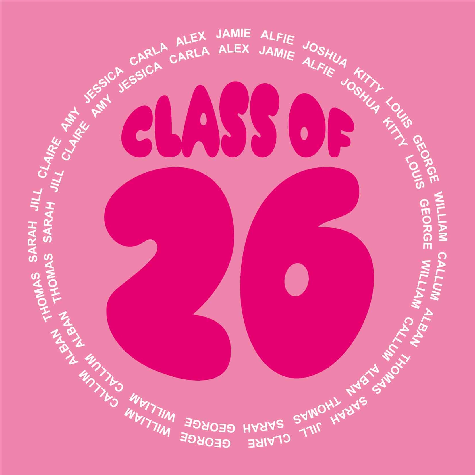 Personalised back prints for your leavers hoodies