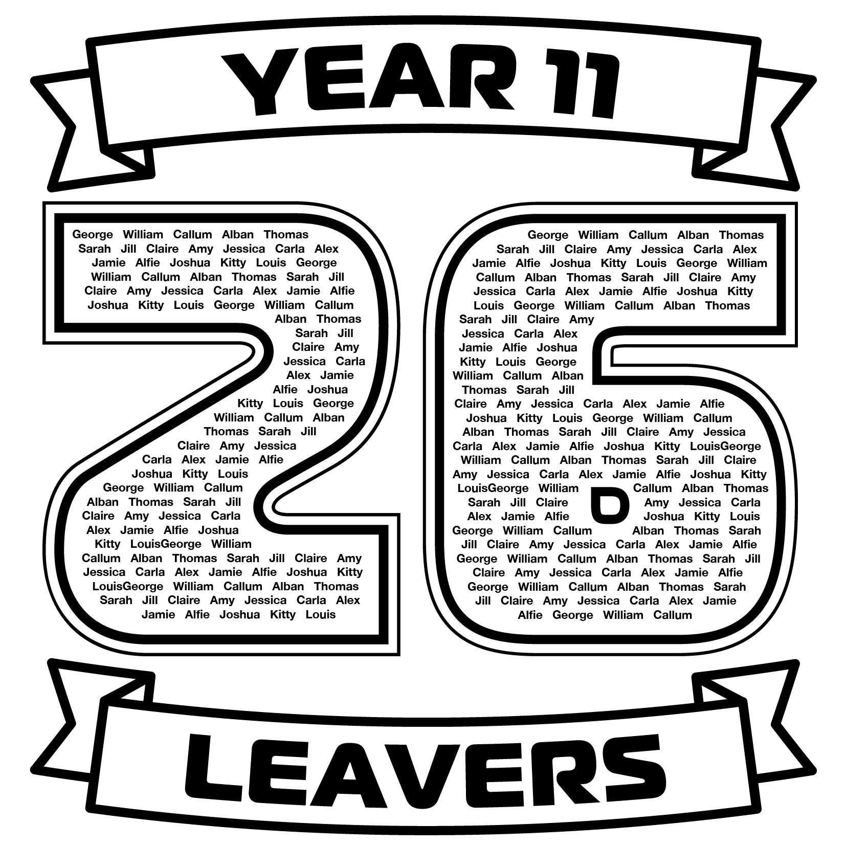 Customise Your Year 11 Leavers Hoodies