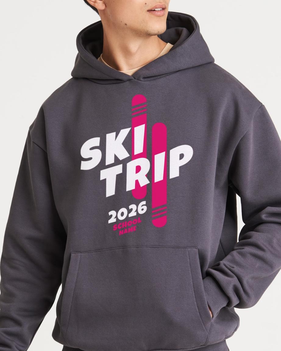 Custom ski trip hoodies, sorted