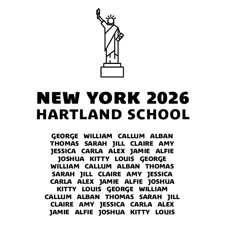 School Trip Clothing Branding from Hartland Hoodies