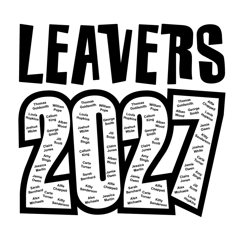 Personalised Back Prints for your Primary School Leavers Hoodies