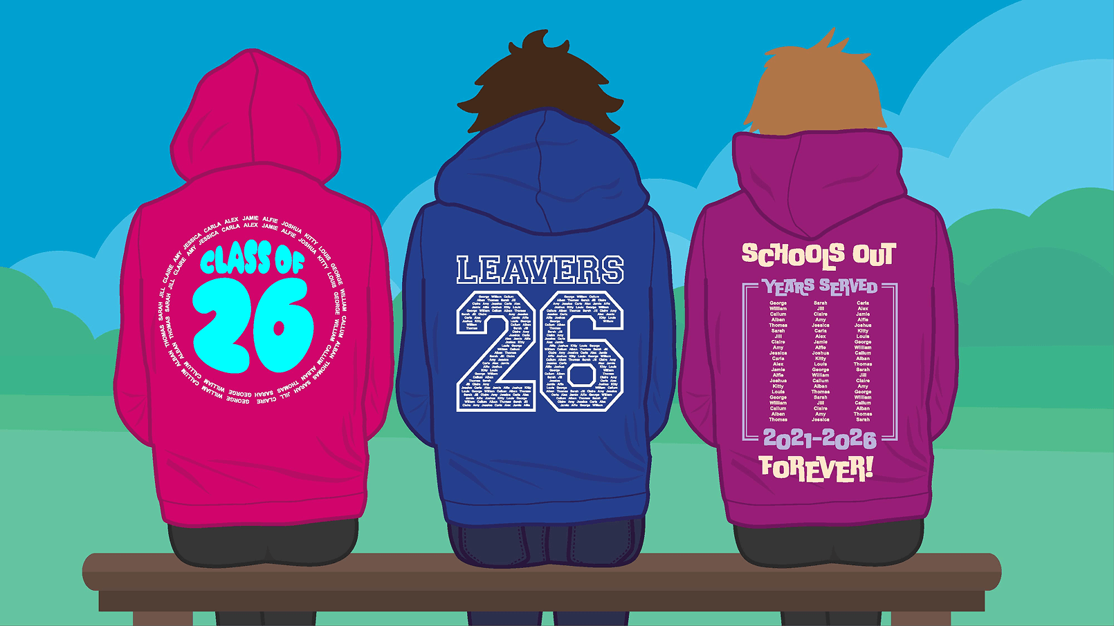 Customise your Year 13 leavers hoodies